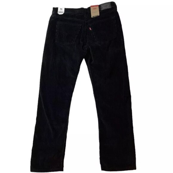 New Levi’s Black Corduroy Straight Legs Jeans Women’s Size 29x30 Cotton - Picture 2 of 10